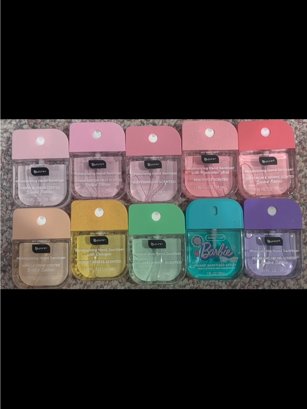B.Pure Assorted Hand Sanitizer Scents
1 for $6 or All for $50